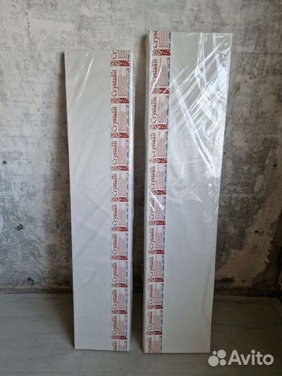 Подоконник Кристаллит Белый глянцевый