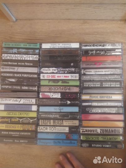 Аудиокассеты панк нойз экспериментал редкие
