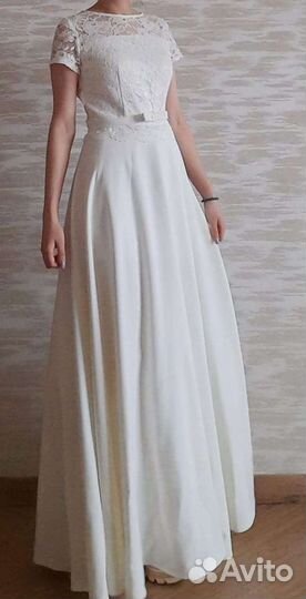 Кружевное платье белое