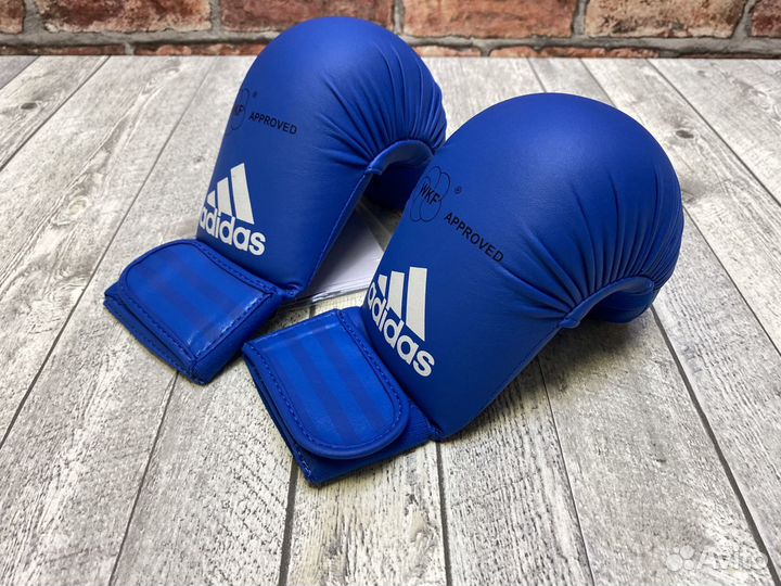 Накладки для карате Adidas WKF Bigger - синие