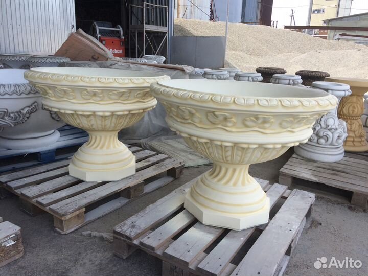 Вазон для цветов из бетона