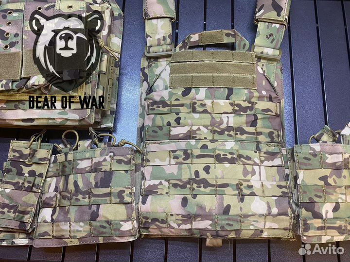 Плитник с броней (бр5) и подсумками (цвет олива)