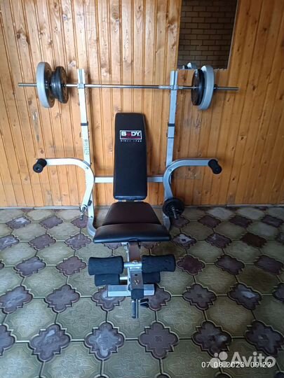 Штанга гриф блины б/у