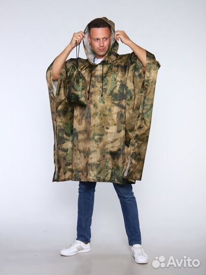 Плащ дождевик пончо