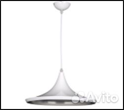 Светильник подвесной 1х60Вт Е27 белый/золото;