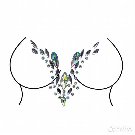 Стразы на грудь