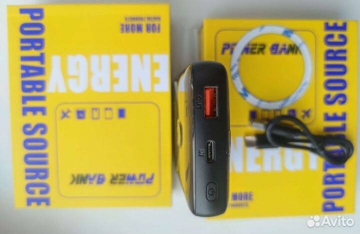 Повербанк беспроводной магнитный MagSafe 10000 3в1