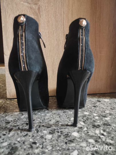 Ботильоны замша 39