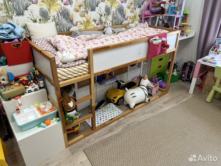 Детская кровать икеа кюра IKEA kura