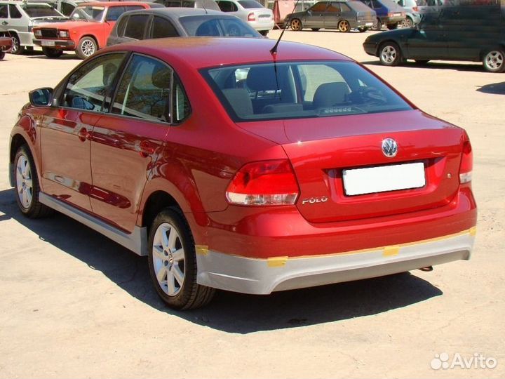 Пороги для VW Polo Sedan