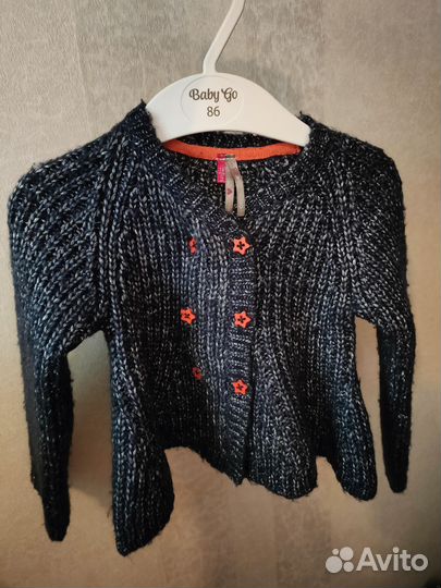 Теплые вещи для девочки 80