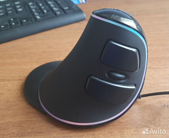Вертикальная мышь Delux M618 Plus RGB