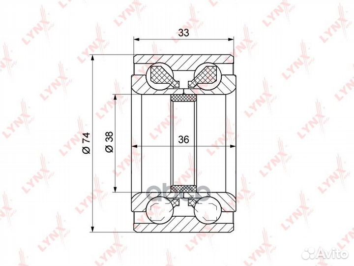 Комплект подшипника ступицы колеса перед WB