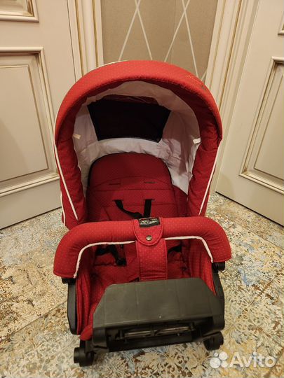 Спальный и сидячий блоки hartan красного цвета