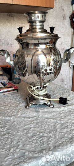 Самовар комбинированный на дровах и электричестве