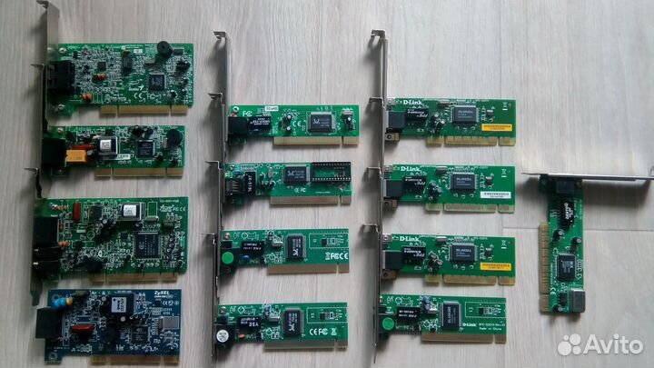 PCI сетевая карта 100 Мбит и модемы 56 кбит