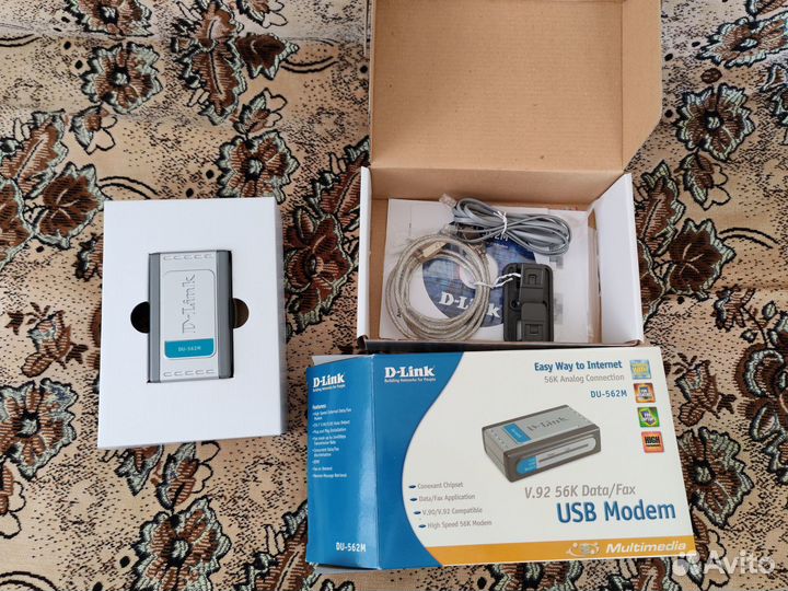 Внешний USB факс-модем D-Link DU-562M