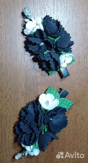 Заколка для волос ручной работы