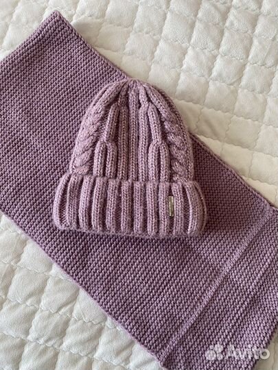 Комплект шапка и снуд женский