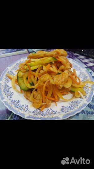 Корейские салаты,еда, полуфабрикаты домашние