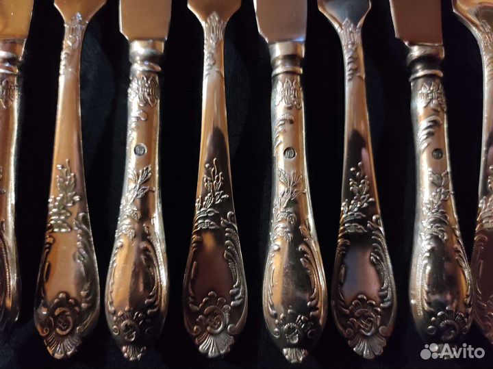 Вилки ножи десертные 12шт мельхиор зиш Классик