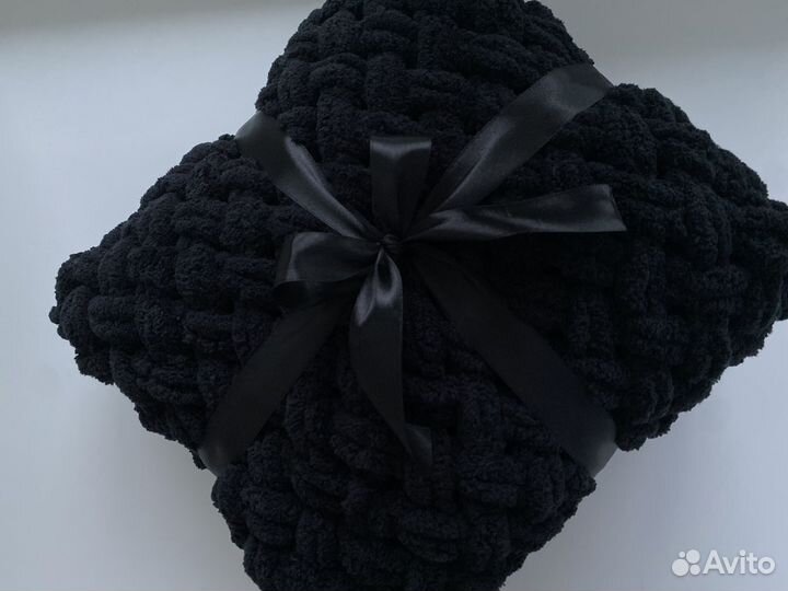 Плед из ализе пуффи