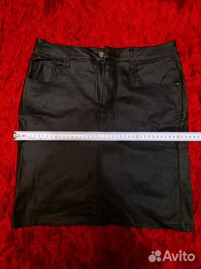 Юбка кожаная