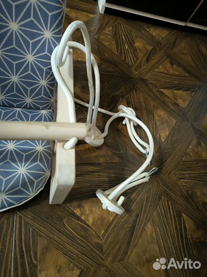 Качели детские подвесные деревянные