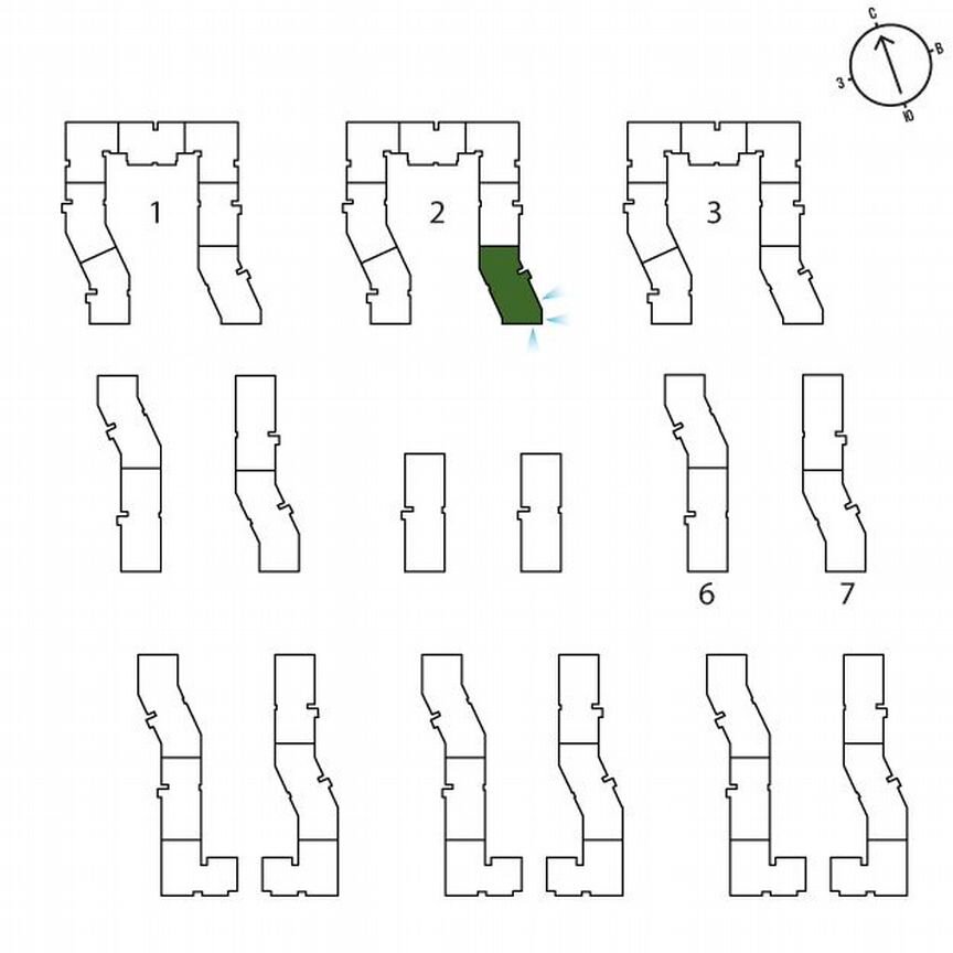 3-к. квартира, 63,3 м², 3/3 эт.