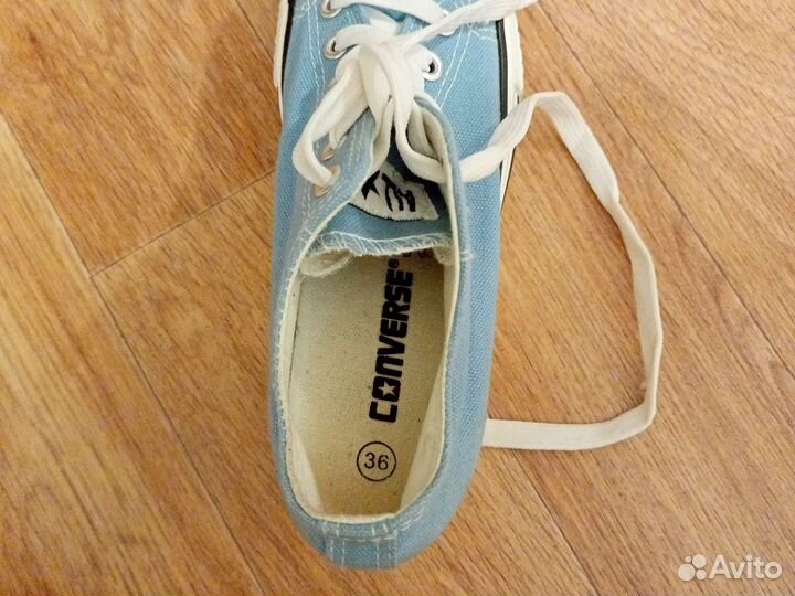 Кеды голубые