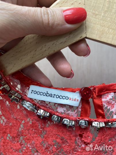 Нарядная блузка кружево Roccobarocco