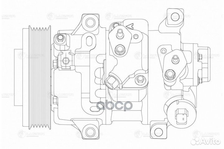 Компрессор кондиционера toyota corolla 07- lcac