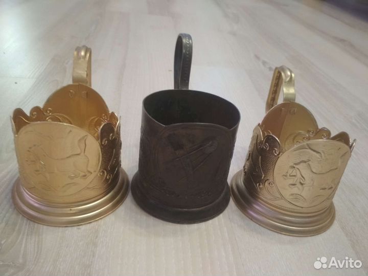 Три подстаканника СССР