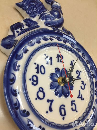 Гжель Часы петушок