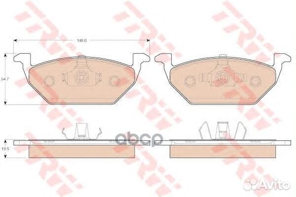 GDB1984 колодки дисковые передние Audi A1 1.6