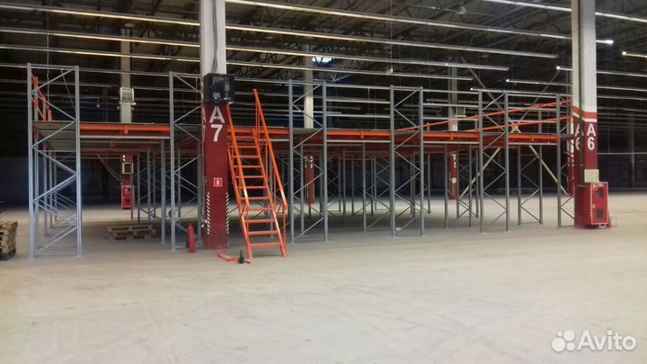 Монтаж металлических стеллажей