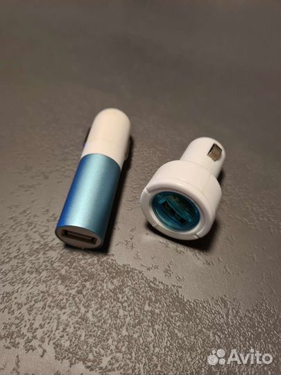 Автомобильная зарядка прикуриватель +USB кабель