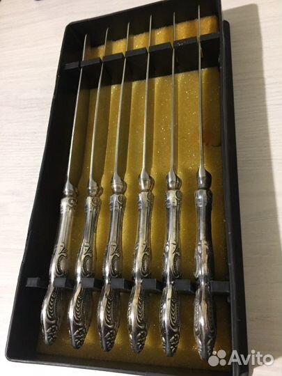 Набор столовые ножи мельхиор СССР