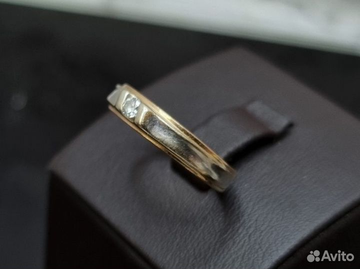 Золотое кольцо 585 пробы с Бриллиантом массой 1,8