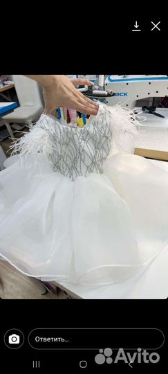 Детское нарядное платье 80 размер