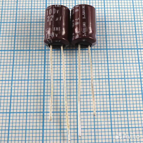 22uF 100v 100v22uF 8x12 KMF - Электролитический ко