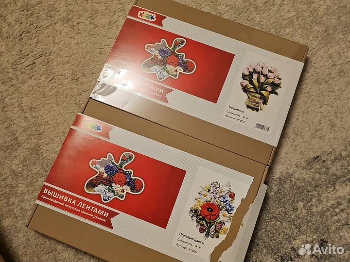 Наборы для вышивки лентами