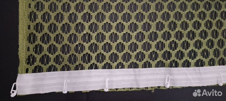 Шторы тюль зеленая