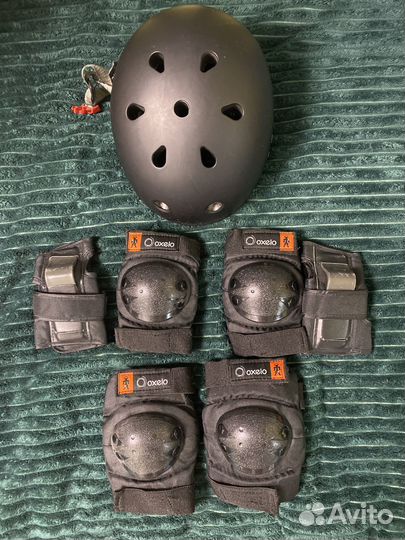 Защита для роликов + шлем oxelo