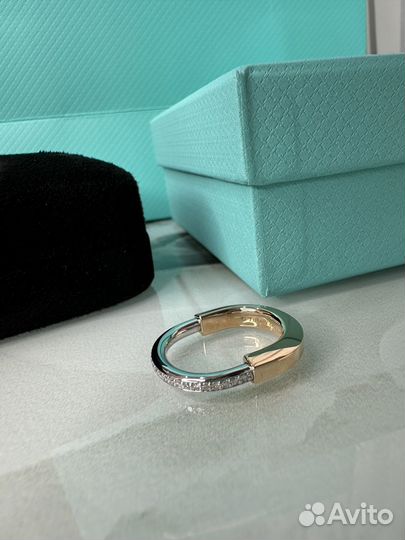 Золотое кольцо tiffany Lock золото с бриллиантами