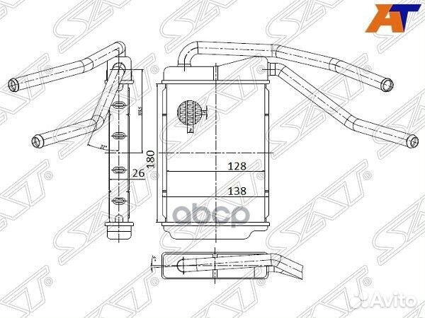 Радиатор отопителя салона daewoo nexia 96