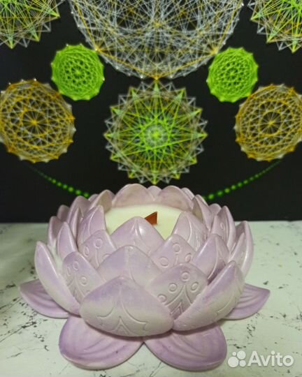 Свеча лотос