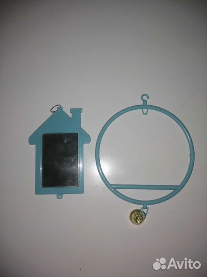 Зеркало и качели для попугая