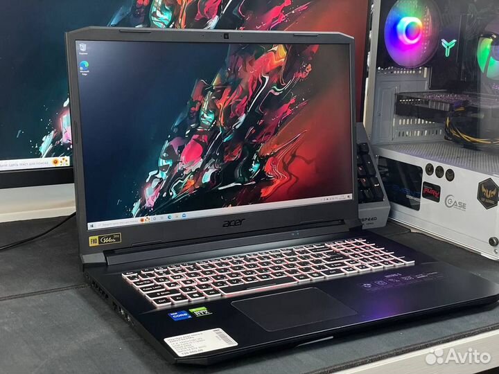 Игровой Acer 17 дюймов RTX 3070 16 ядер 32GB RAM