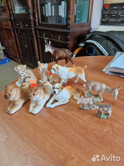 Фарфоровые статуэтки животных